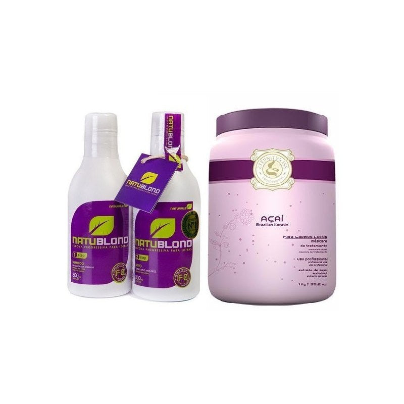 Progresivo Natublond Naturale Rubios P 2x300ml +mascarilla 1kg