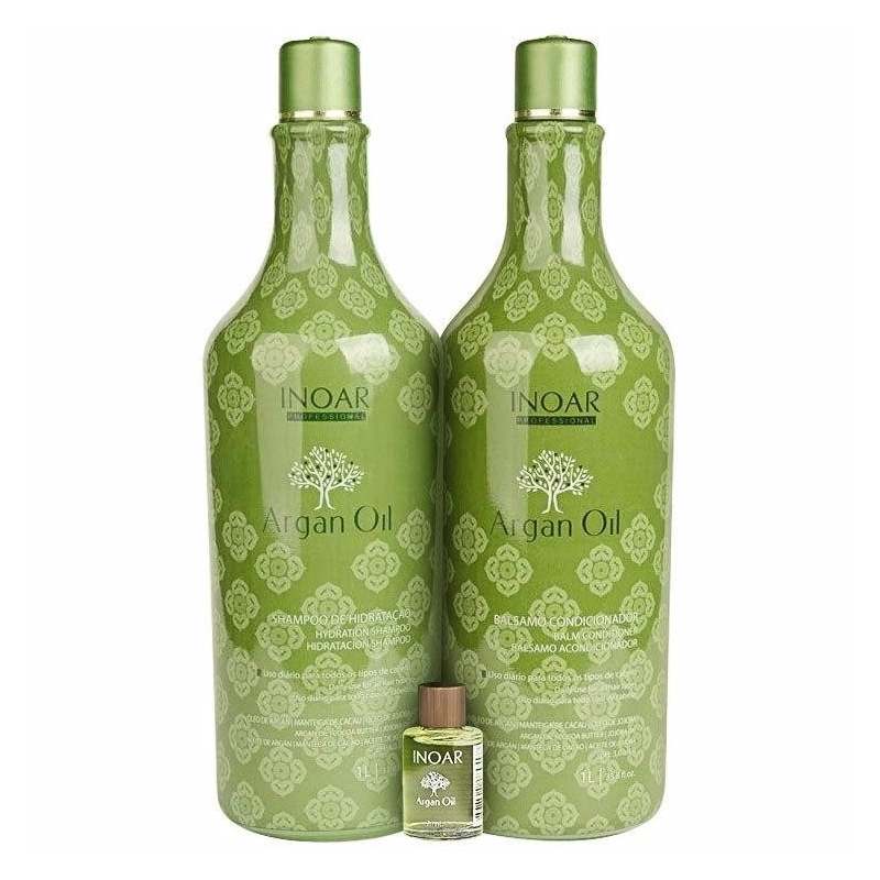 Inoar Argan Oil System Kit Shampoo Conditioner + Oil 7ml