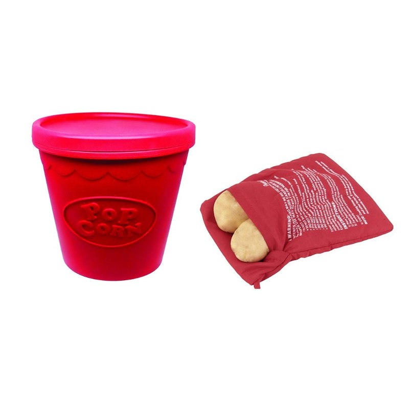 Kit Bolsa Asado Patatas + Palomitera Microondas C Nf