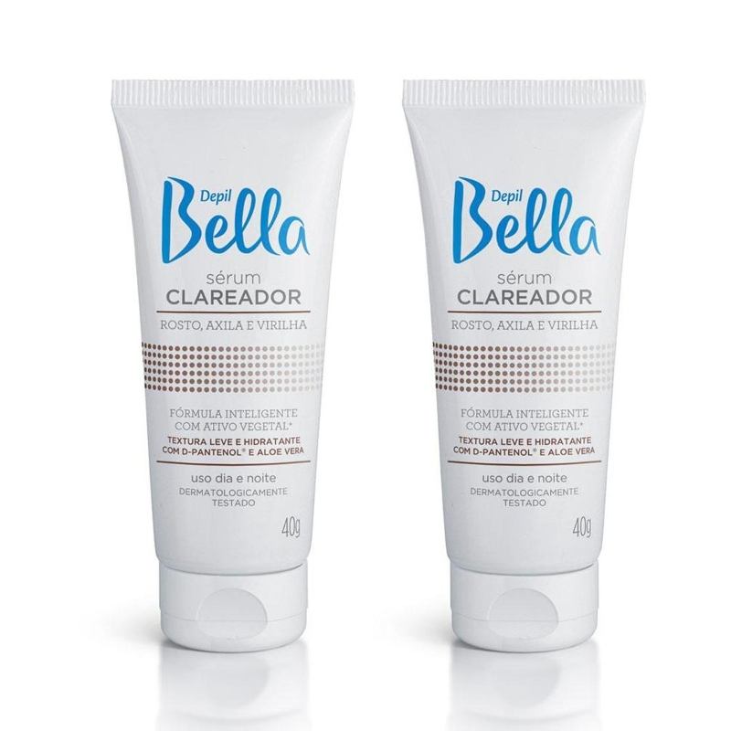 Depil Bella Serum Rostro Axilas e Ingle 40g - 2 Unidades