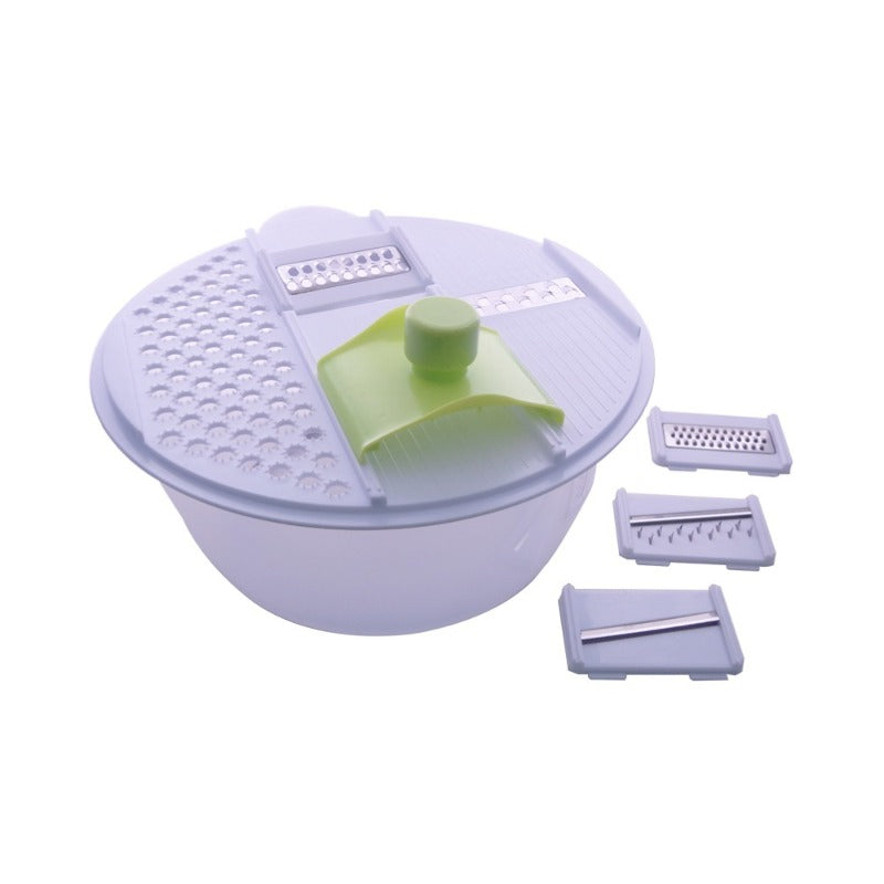 Secador de ensalada centrífugo Rallador manual de 4 cuchillas