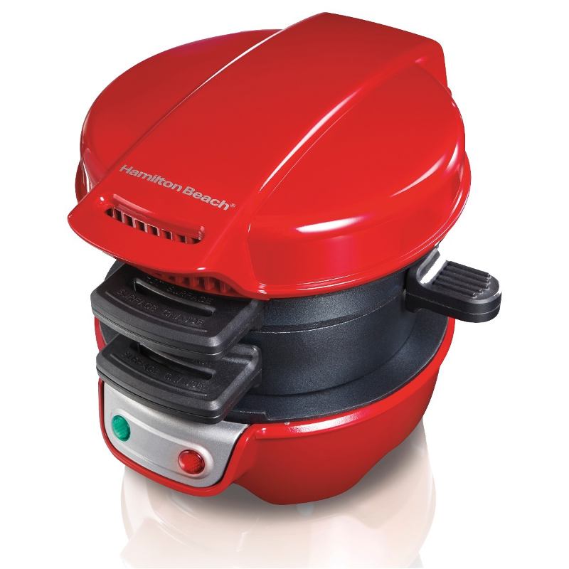 Sandwichera Multiusos Con 2 Platos Hamilton Beach 110v 25476