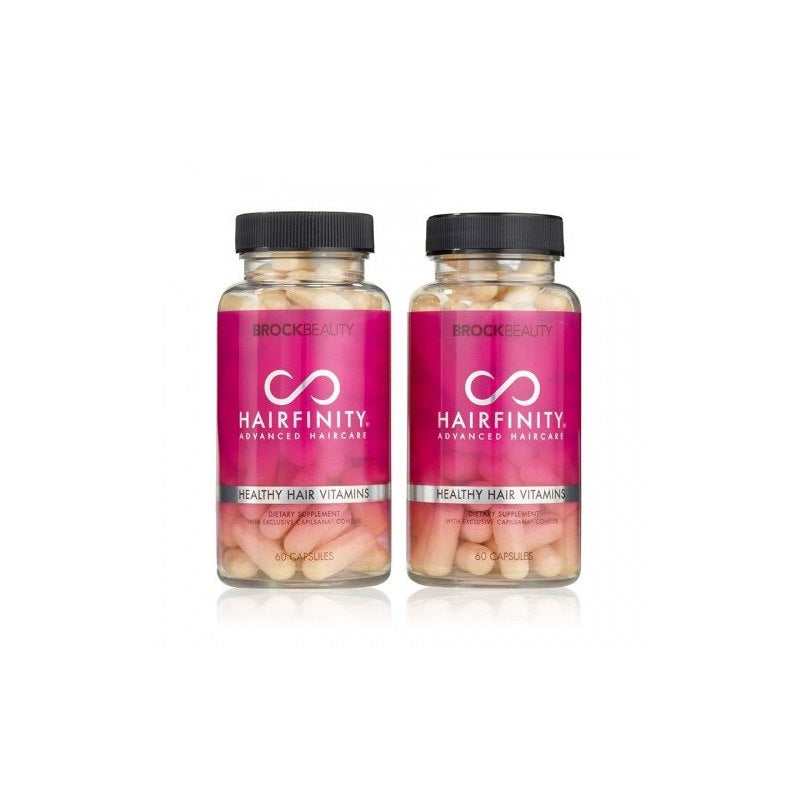 Kit 2 Botes Vitamina Crecimiento Del Cabello Hairfinity 120 Cps