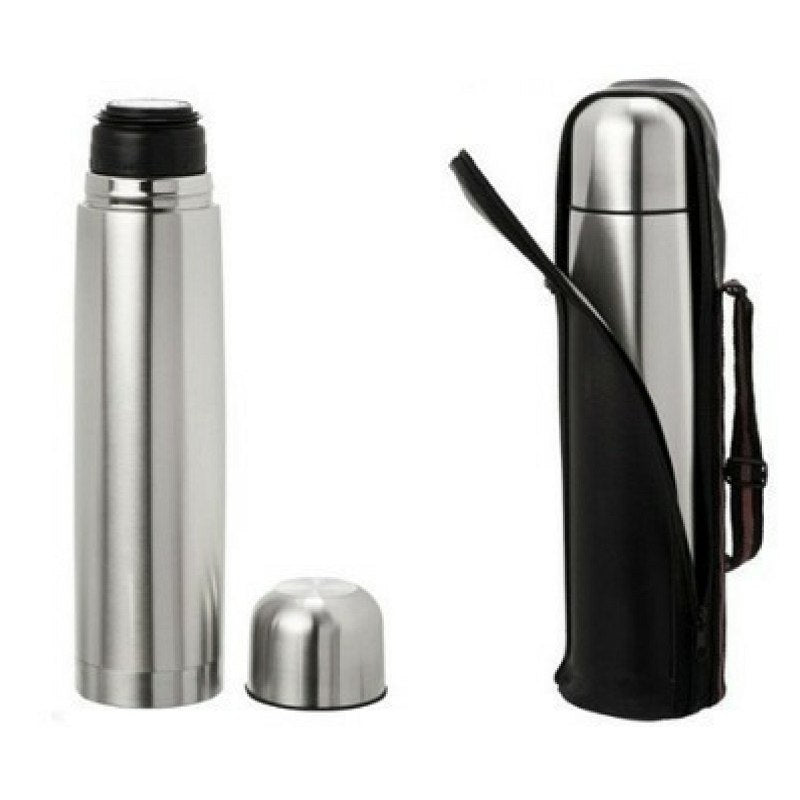 Botella Termo Acero Inoxidable 1 L Irrompible Tapa Libre Té Café