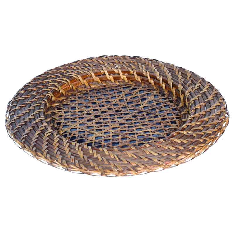 Kit Con 50 Piezas Soporte De Ratán Redondo Sousplat 33 cm
