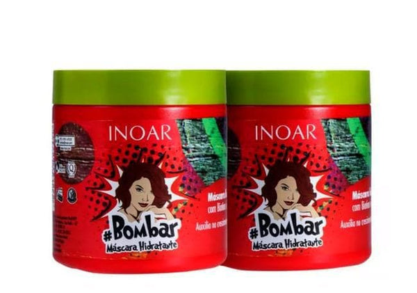 Inoar Bombar Hydration Mask Two Units 2 X 500g