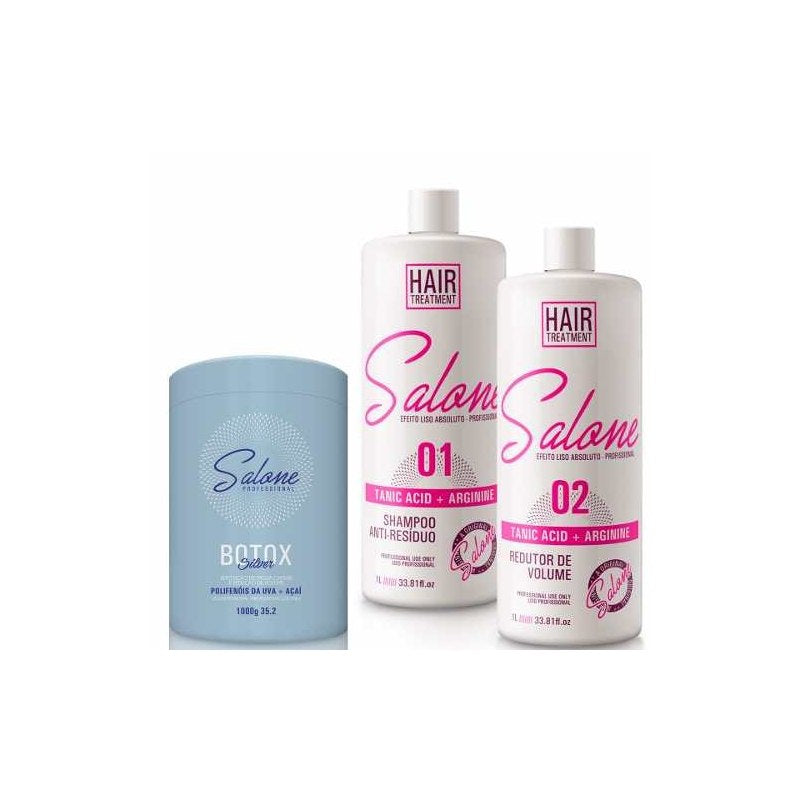 Kit Salone Progressiva + Botox Silver Matizador +brinde