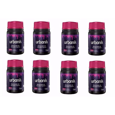 Kit 8 Urbanik Express Nail Polish Remover 75ml Each