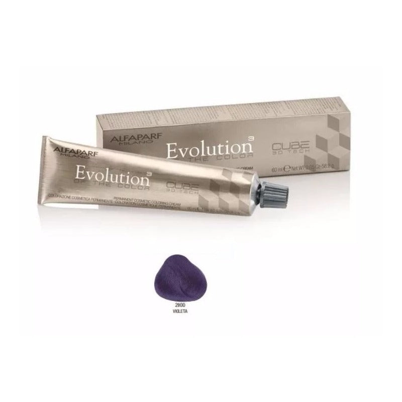 Pintura Evolution Color Of Cube 3d 60ml Alfaparf 2000 Violeta