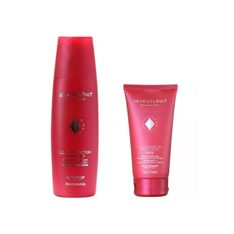 Alfaparf Semi Di Lino Color Protection Shampoo and Mask Kit