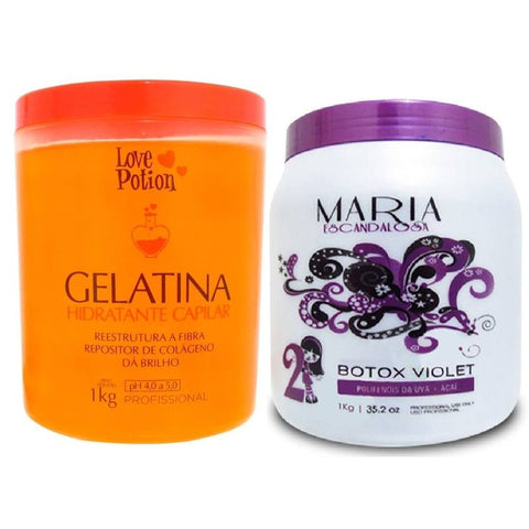 Love Potion Hair Gelatin 1kg + Botox Violet Maria 1kg