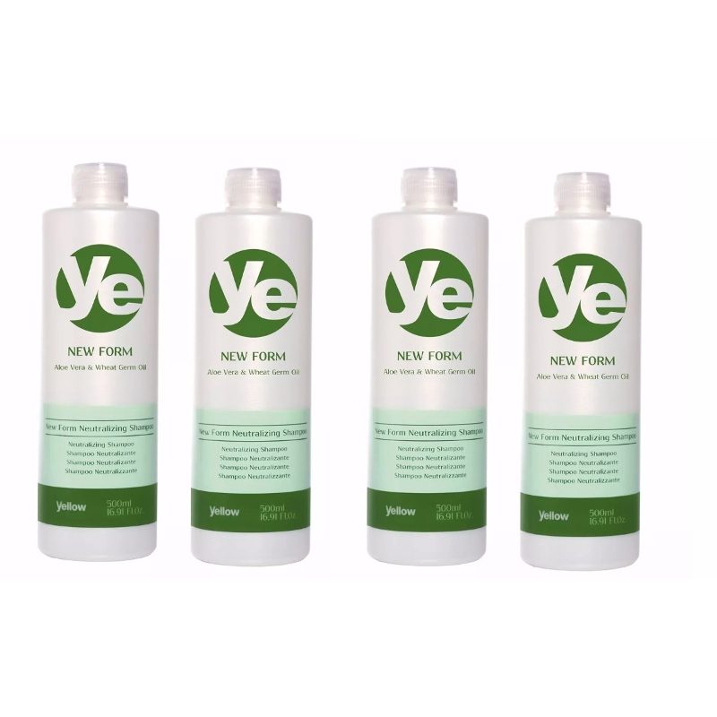 Kit 4 Yellow Professional Neutralizing Shampoo 500ml Each