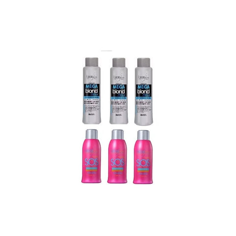 Kit=3 Anti-Smudge Sos. Miracle 300ml+3 Mega Blond Black 500ml 