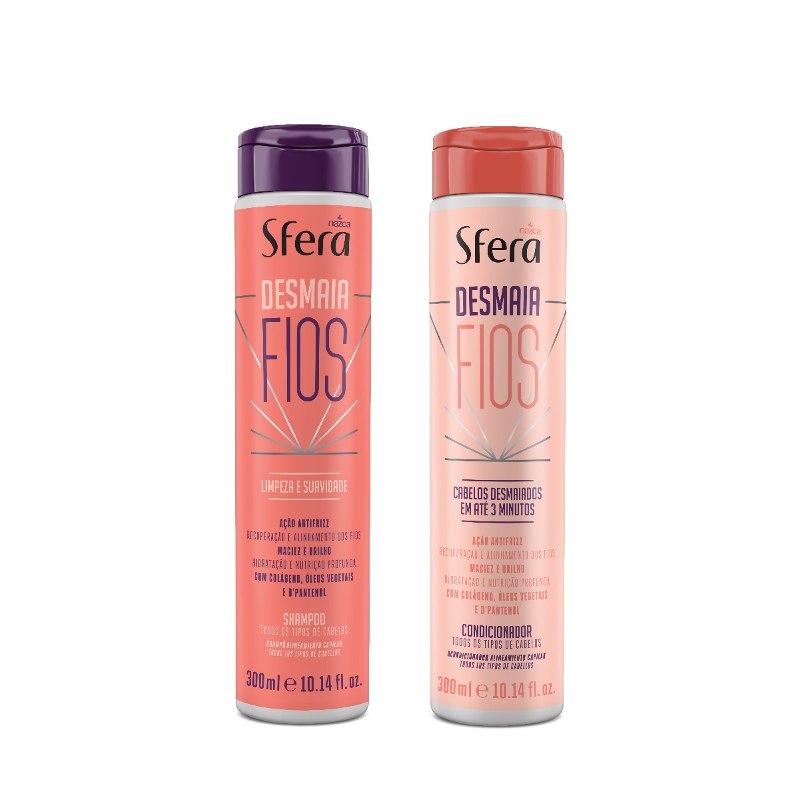 Sfera Shampoo and Conditioner Kit Fades Fios Antifrizz