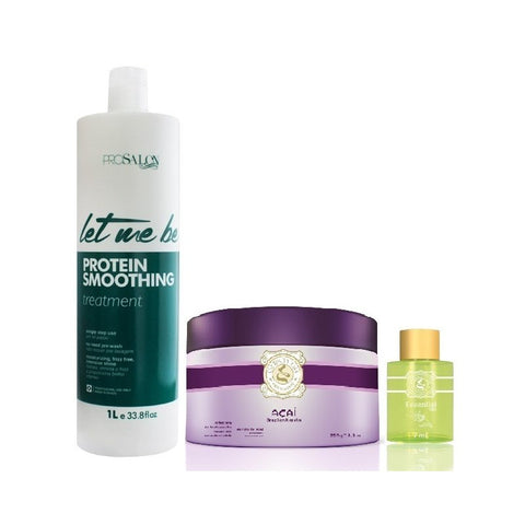 Progressiva Let Me Be S/ Formol 1 L +mask Açai 250g +óleo