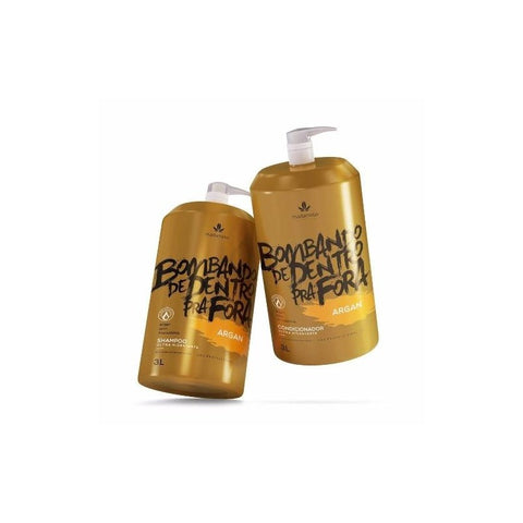 Kit Shampoo E Condicionador Lavatório Argan Madamelis 3l