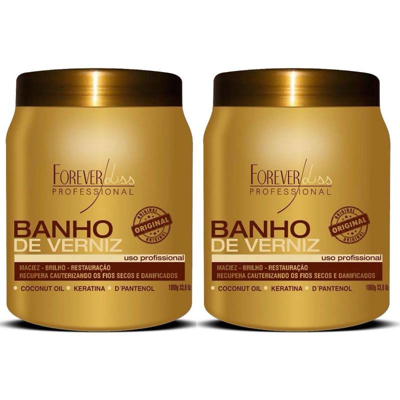 Kit Forever Liss Banho De Verniz Máscara 2 X 1kg