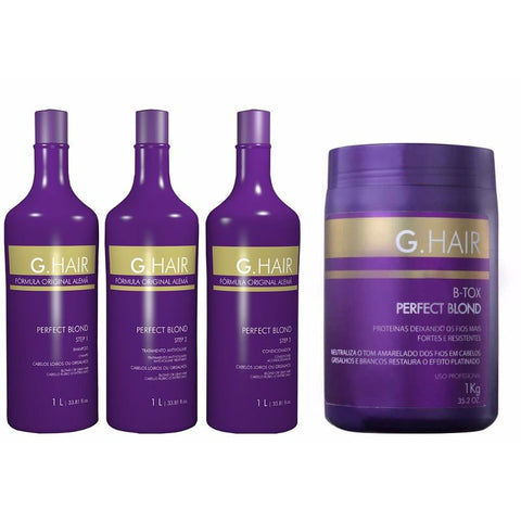G Hair Progressiva Rubio Perfecto 3x1litro + G Hair B-tox 1kg 