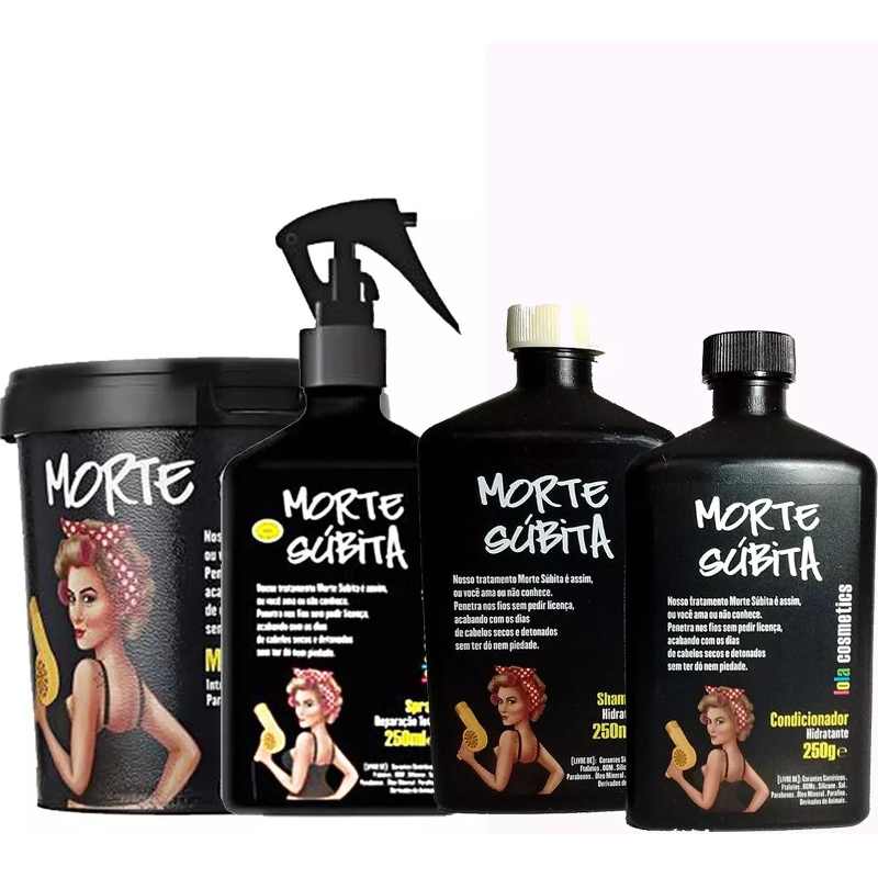 Kit Morte Súbita Lola Shampoo/condicionador/másc/reparação