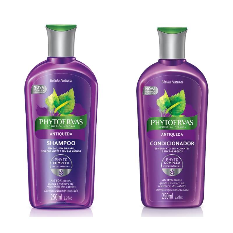 Kit Shampoo + Condicionador Phytoervas Antiqueda