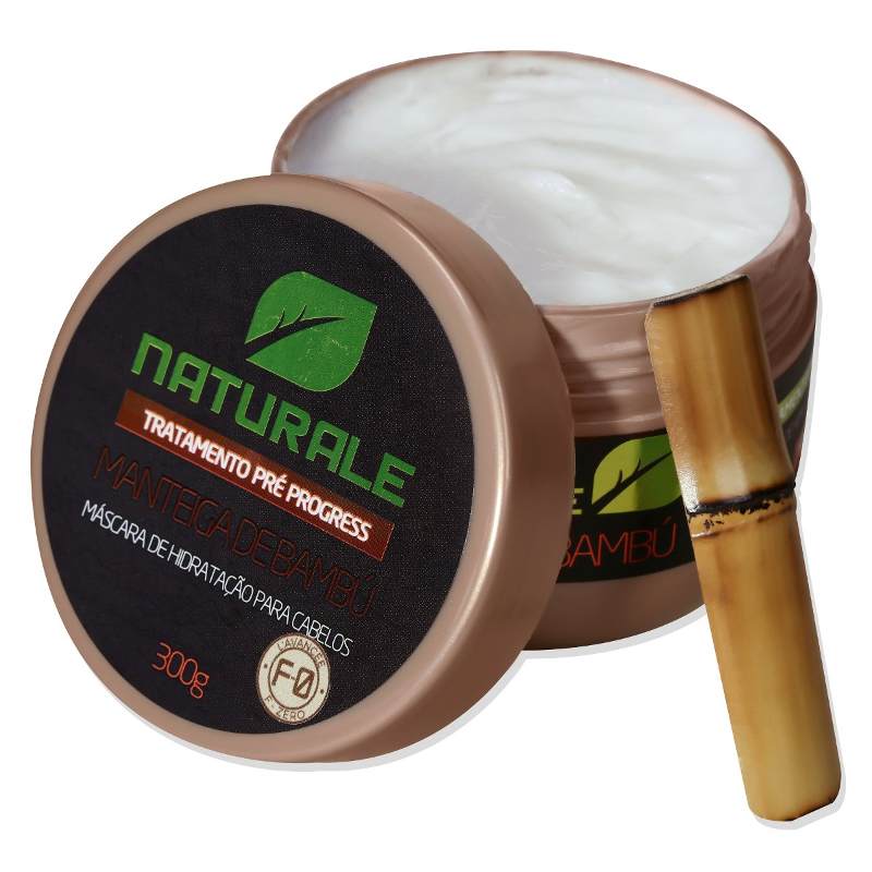 Manteiga De Bambú Naturale 300g - Hidratação (40 Aplicações)