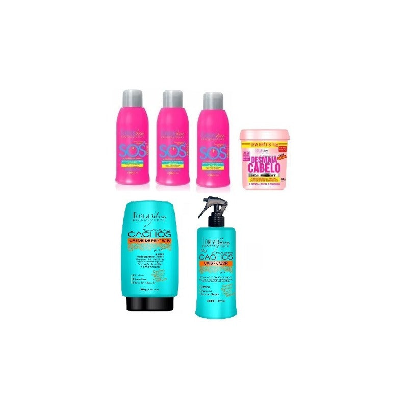 Kit = 3 Sos + 1 faint + 1 styling cream and 1 curl humidifier