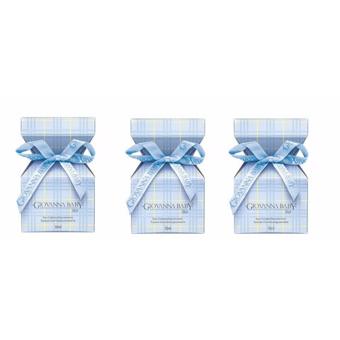 Kit With Three Giovanna Baby Blue Deo Cologne 50ml Each