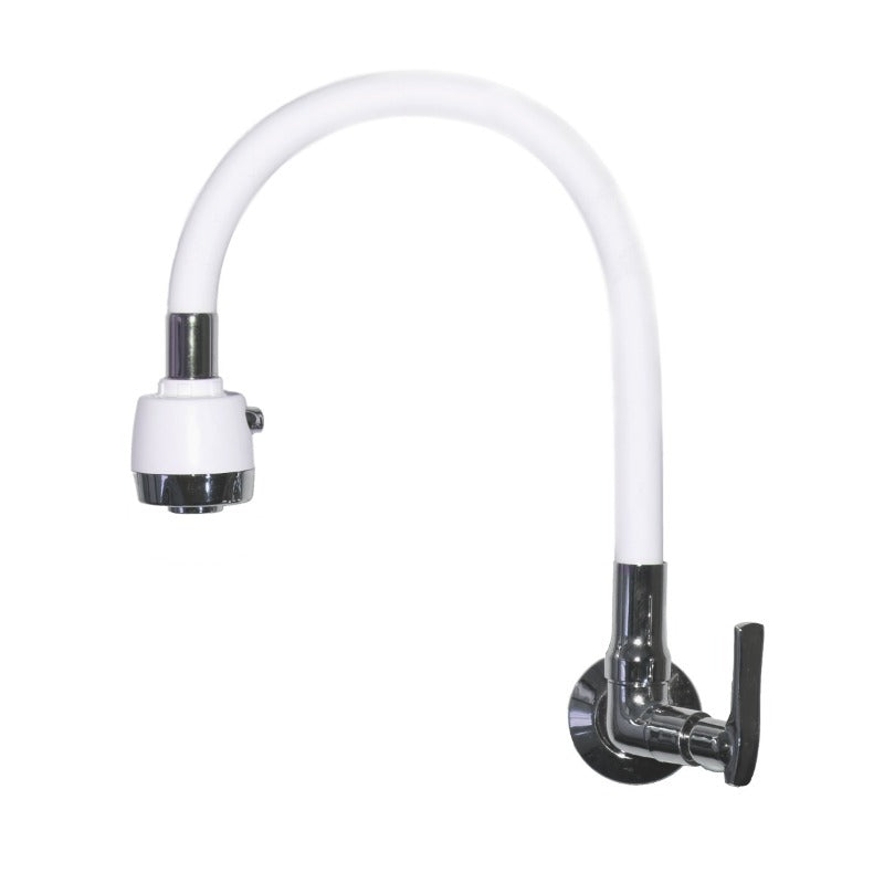 Colorful Kitchen Faucet (white) Flexible Shank 1/4 Turn