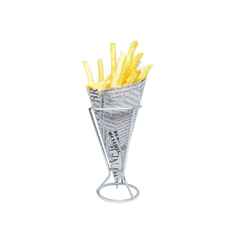 Kit con 6 soportes para conos para servir patatas fritas y snacks