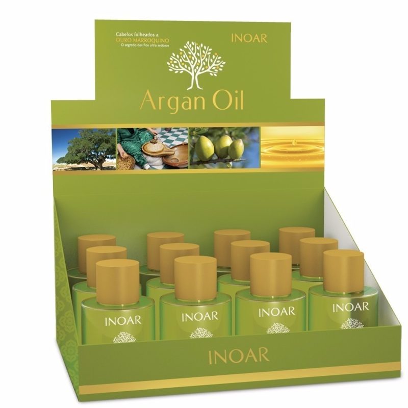 Argan Oil Ampoule 7ml Inoar - Display With 12 Units