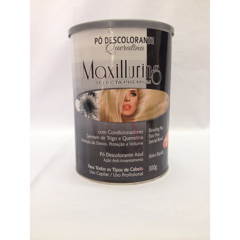 Maxilluring Pó Descolorante Queratina - Lata 300g