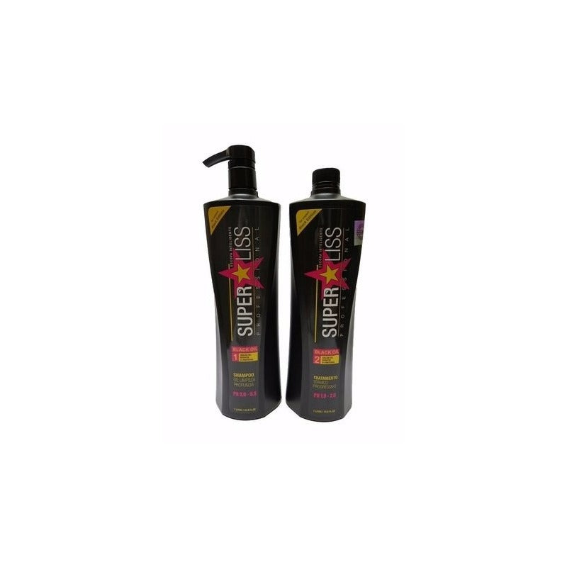 Super Liss Black Progressive Brush 2x1000ml - Free Shipping