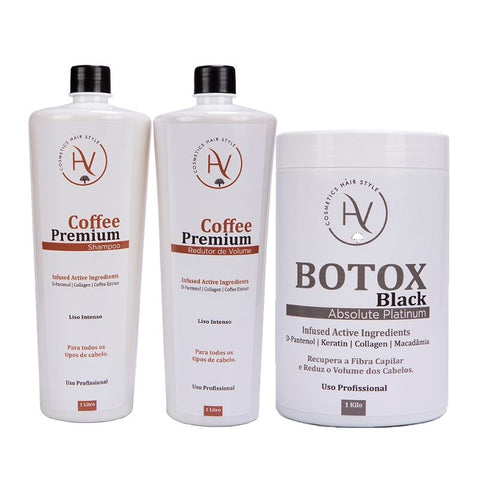 Coffee Premium Hv Cosmetics Treatment 2x1l + Black Botox1kg
