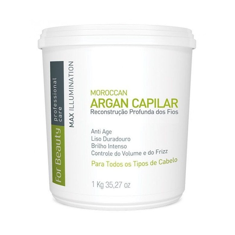 Iluminación máxima capilar de argán marroquí para belleza 1kg