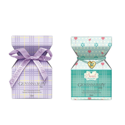 Kit 4 Deo Cologne Giovanna Baby Lilac And Candy 50ml Each