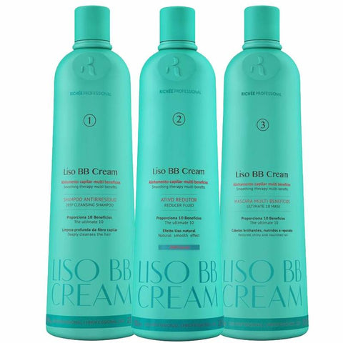 Richée Liso Bb Cream Kit - Progressive Brush 3x1liter + Bri