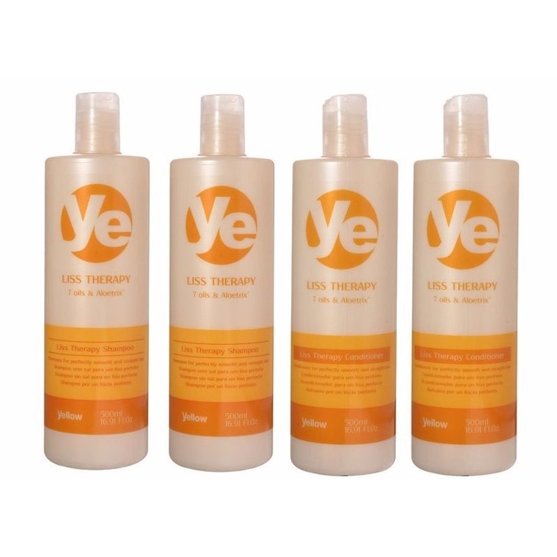 Kit With 04 Liss Therapy Yellow Shampoo 500ml Each Alfaparf