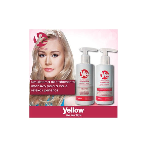 Silver Color Da Yellow Shampoo+Conditioning Mask Kit