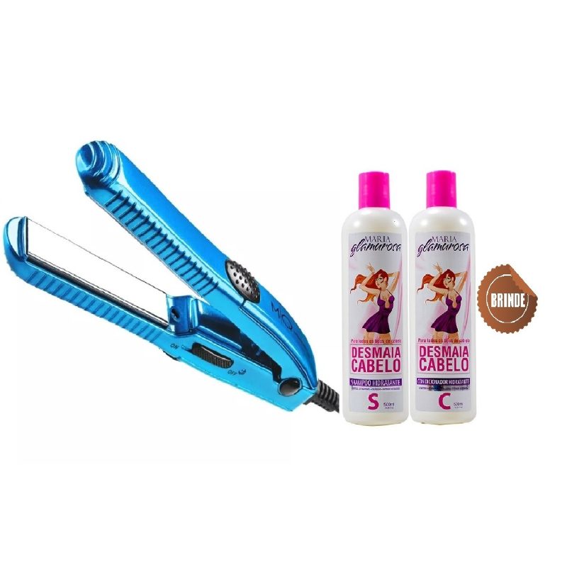 Mini Titanium C300 Bivolt Mq Hair Straightener + Gift